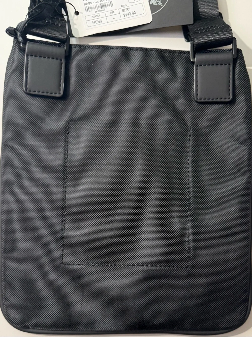 Lamborghini Black Nylon Crossbody with Metallic Shield - Picture 3 of 3